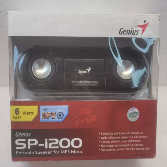 Sp-i200 Genius Mp3 Speaker Vintage NEW open box