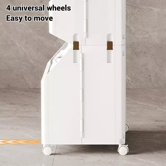 Rolling Storage Cart Multifunction Utility Rolling Storage Organizer Folding