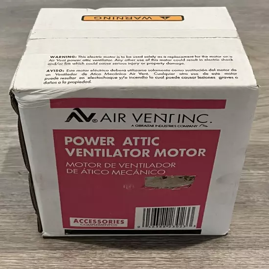 New Air Vent Inc Power Attic Ventilation Motor