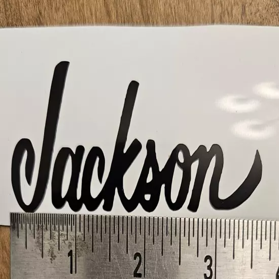  Decal Headstock Jackson Logo Die-Cut Vinyl - Black