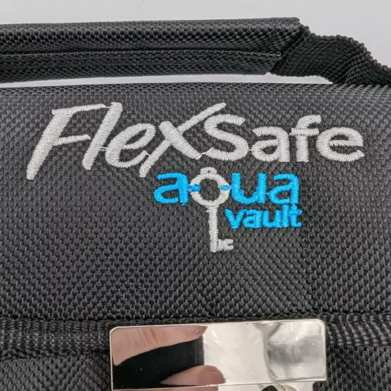 FlexSafe Aqua Vault Anti-Theft Personal Portable Safe Black Bag Splash Resistant