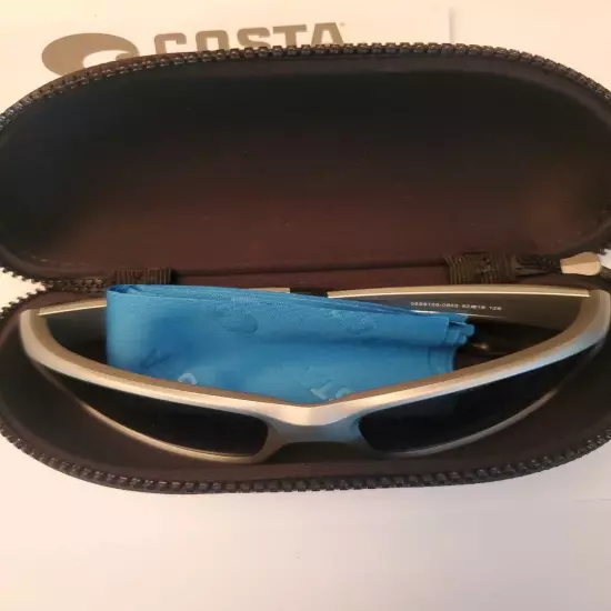 Costa Del Mar Jose Pro Sunglasses Silver Met/Blue Mirror 580G 06S9106