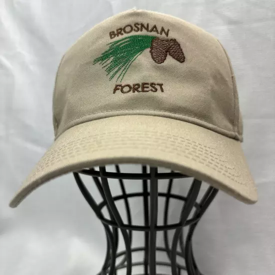 Brosnan Forest Hat Cap Embroidered Dad Pinecone Tan Snapback Charleston Norfolk