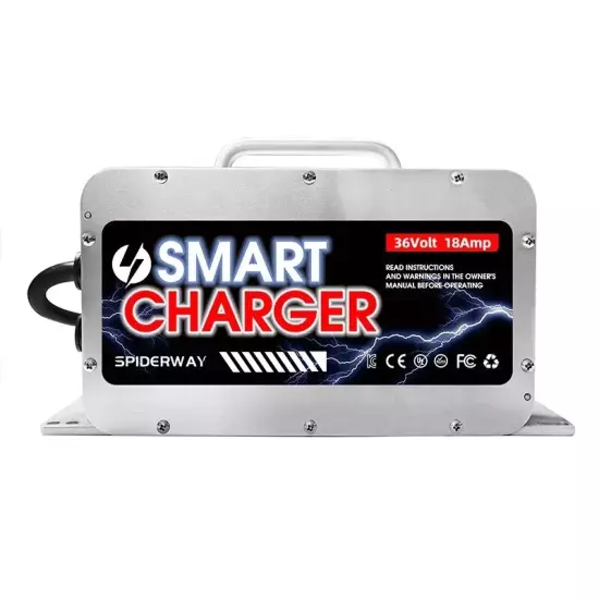 36 Volt 18 AMP Battery Charger-Crowfoot Plug For Club Car EZGO Yamaha Golf Carts