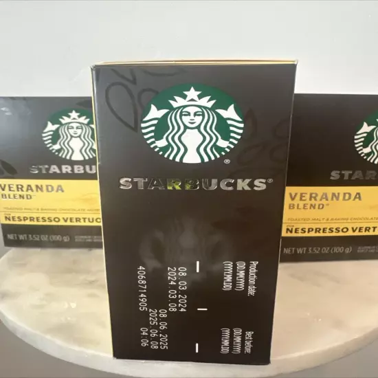 24 Boxes Starbucks Veranda Blend Nespresso Vertuo 32 Capsules 3.52 oz (BN17)