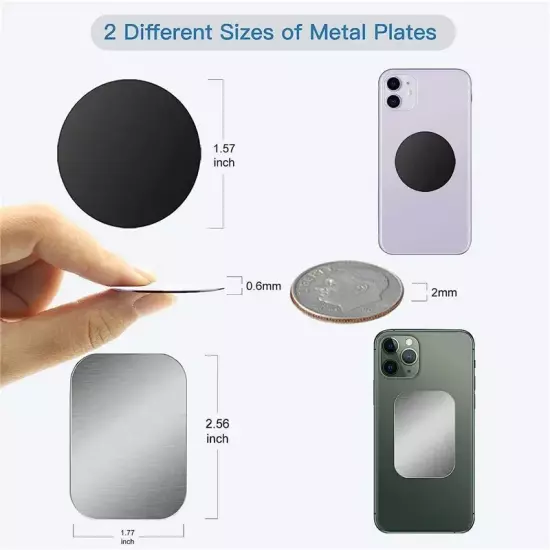 Metal Plate Disk for Magnetic Car Phone Holder Thin Iron Sheet Sticker Disk for 