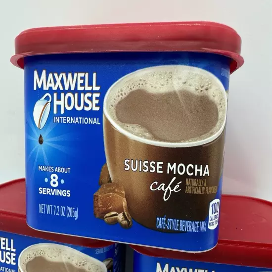 3 Pack - Maxwell House International Suisse Mocha Cafe Beverage Mix, 7.2 oz NEW