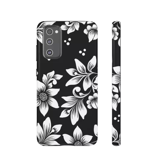 Black & White Floral Style - Tough Cases