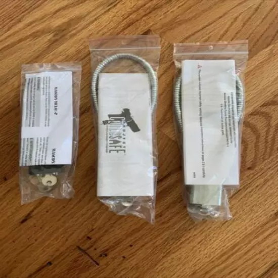 Gun Locks, Cable, Set Of 3