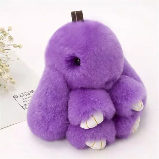 Bunnylulu Keychain Handmade Cute Plush Bunny Keychain Various Colors New