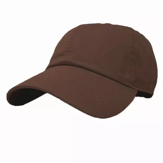 Plain Adjustable Military Solid Washed Cotton Polo Style Baseball Cap Dad Hat