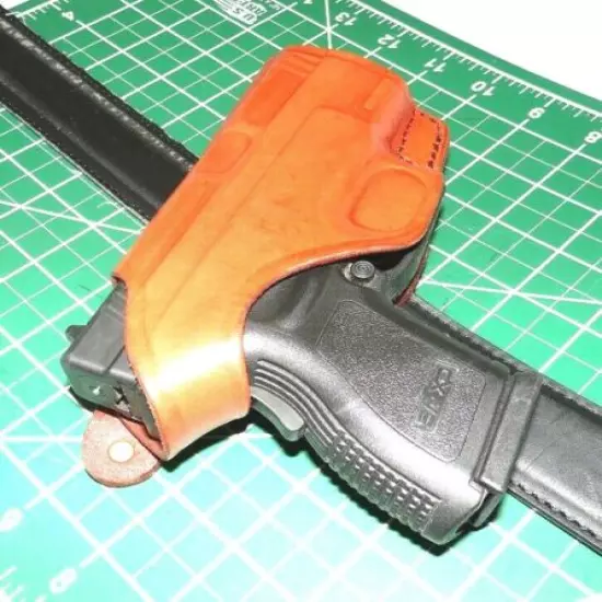 Tagua CDH1-642 RH Leather CROSSDRAW Thumb Break Holster Springfield Armory 3" XD