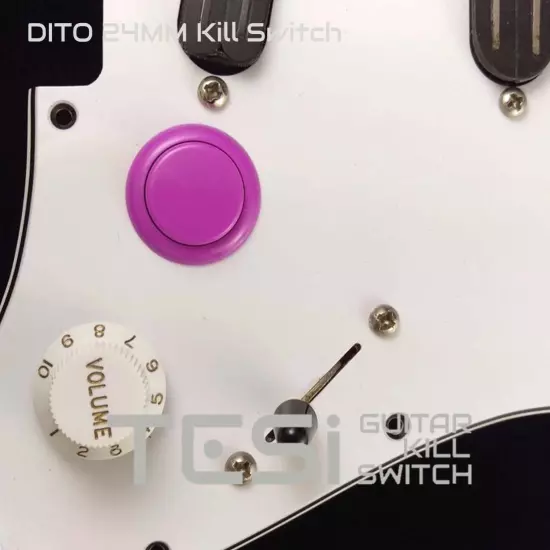 Tesi Switch DITO 24mm Arcade Button Guitar Kill Switch - 25 Colors Available!