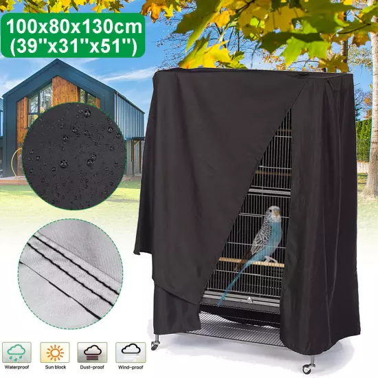 100x80x130cm Bird Cage Cover Durable Lightweight Parrot Sleep Helper Dustproof