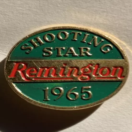 vintage remington Firearms Gun 1965 Clay Skeet Shooting Star Hat Cap Pin