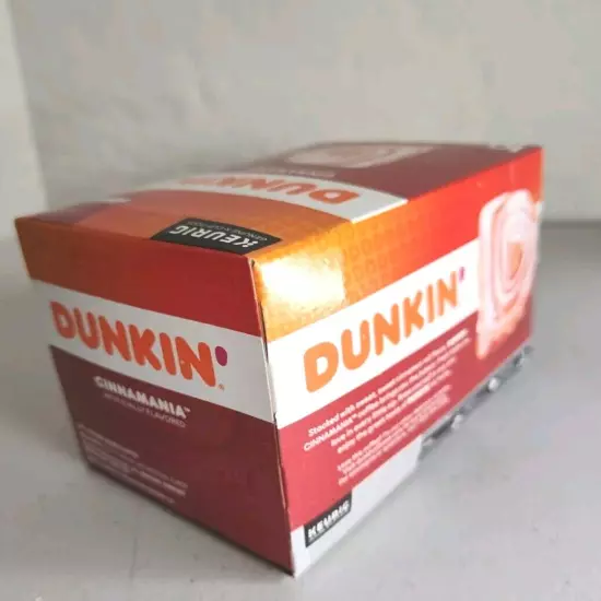 Dunkin' Donuts "Cinnamania" Coffee K-Cup Pods 1 Box – 10 Count 