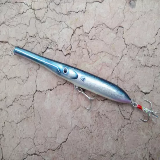 Spasm Needlefish Lure Salt Water Handmade Gray 15cm (6inc)