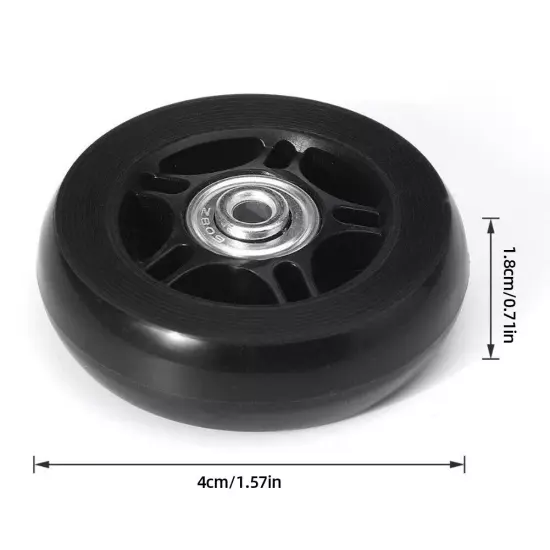 Wear Resistant Suitcase Wheels 1 Pair Rubber Casters Wheels Bearings Repair Kits