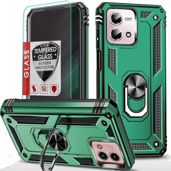 For Motorola Moto G 5G 2024 2023 2022 Case Phone Cover Shockproof+Tempered Glass