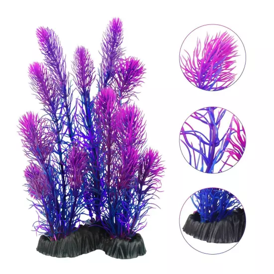 Artificial Aquarium Plants, Plastic Fish Tank Plants for Aquarium Decorations...