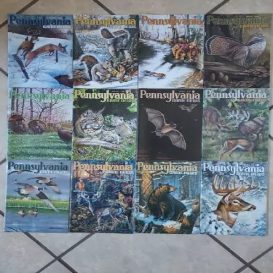 VG+++ Complete 2019 (Jan thru Dec) LOT OF 12 PENNSYLVANIA GAME COMMISSION NEWS 