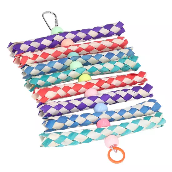 Parrot Finger Trap Toys Healthy Bite Resistant Colorful Bird Shredding Chew Toy