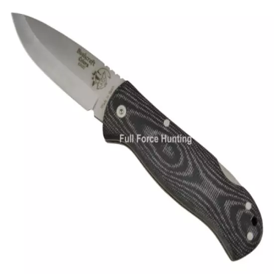 J&V Adventure Knives Black Bushcraft Folding Folder Utility Knife Hunting Camp