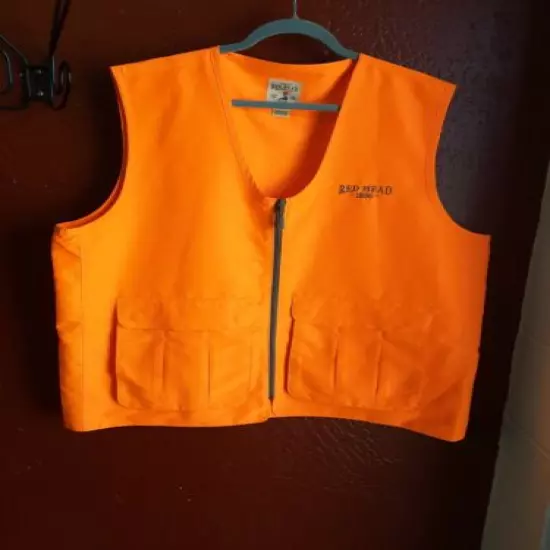 Red Head 1856 Sz XL Duck Bird Hunting Fishing Vest Orange 