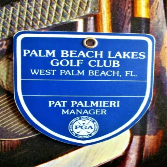 vtg - PGA Bag Tag - PALM BEACH LAKES GOLF CLUB gc - West Palm Beach FL