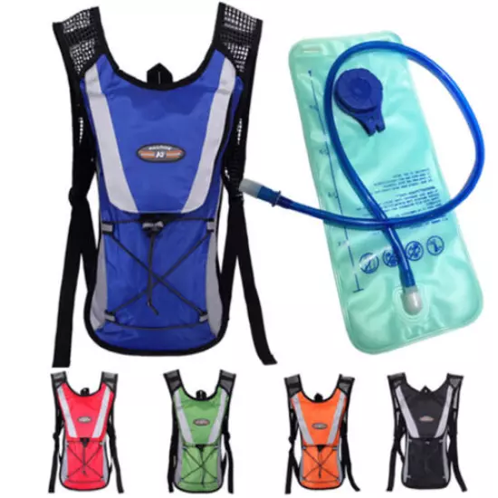 Hydration Pack Water Backpack with 2L Water Bladder for Cycling Climbing Pouch