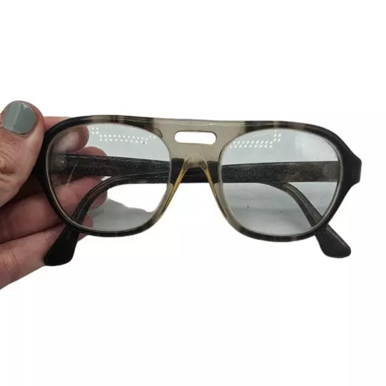 Titmus Vintage 1960s Tortoise Shell Aviator Eyeglasses Frame Model TOZ87