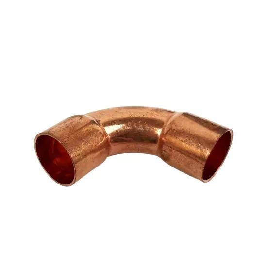 1/2" C x C 90° Degree Long Radius Copper Pipe Reducing Elbow Fitting