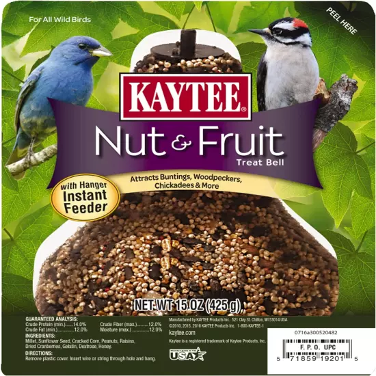 Wild Bird Nut & Fruit Seed Treat Bell