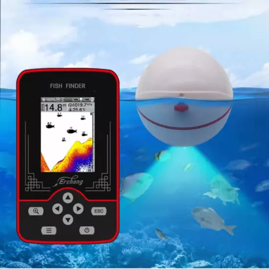 Touch Color Screen wireless Sonar Detector Finder Waterproof F13