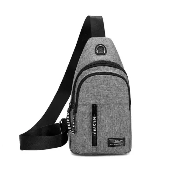 Chest Bag Men'S One Shoulder Crossbody Bag Mini Simple Sling Bags Outdoor Sport 