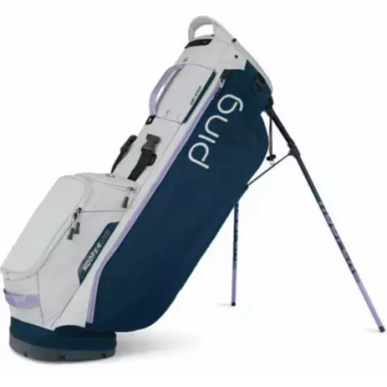 Ping Hoofer Lite Ladies Stand Bag "Navy/Light Grey Lavender"