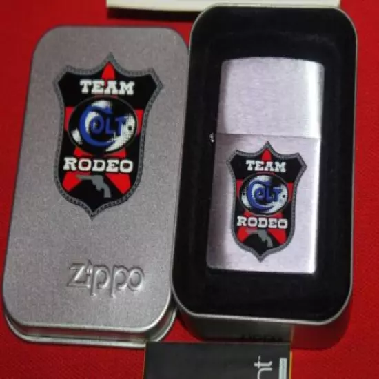 Colt Firearms Factory Colt ZIPPO Team Rodeo Light in Case .