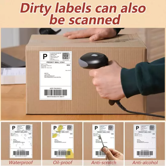 4"x6" Direct Thermal Labels 500 1 roll Shipping with 4" x 6" 