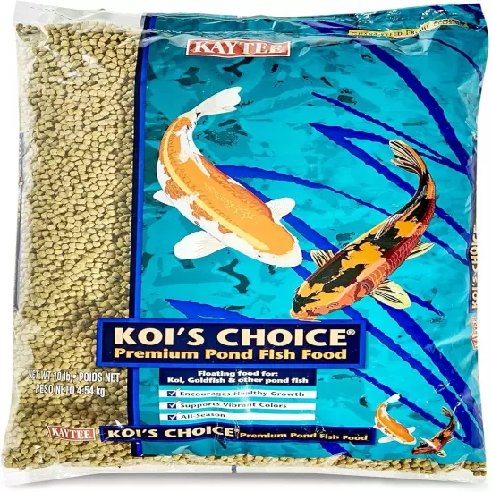 Kaytee Koi's Choice Koi Floating Fish Food, 10 Pound