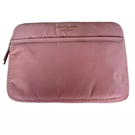 Kate Spade New York Mauve Pink Padded Sleeve for 13” Laptop Surface Tablet iPad