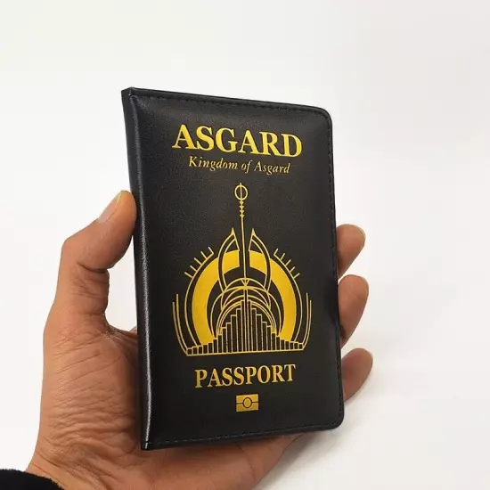 New Limited Edition Wakanda Asgard Passport Holder Pu Leather Travel Wallet