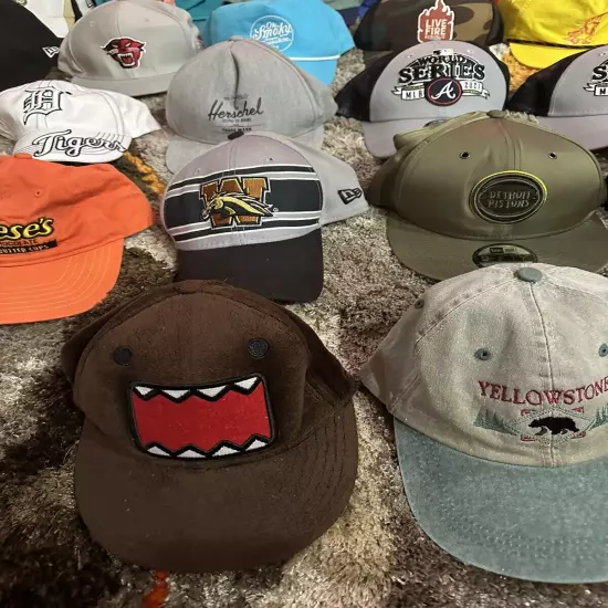 Huge Hat Bundle Of Vintage, Snap back, Sports, Etc Bundle-86 Total