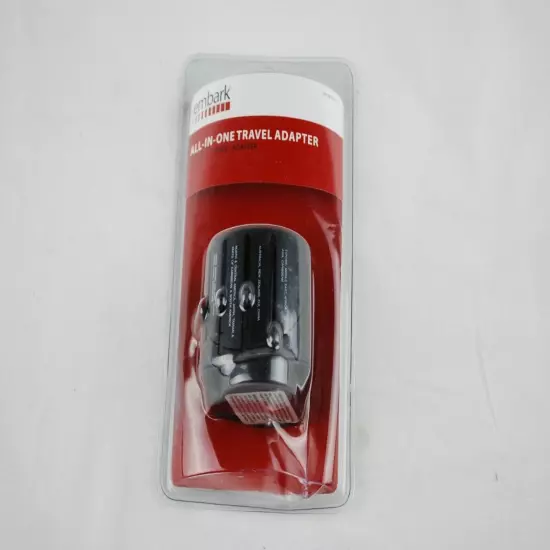 Worldwide Travel Plug Adapter New Embark All-In-One Works in over 150 Countries