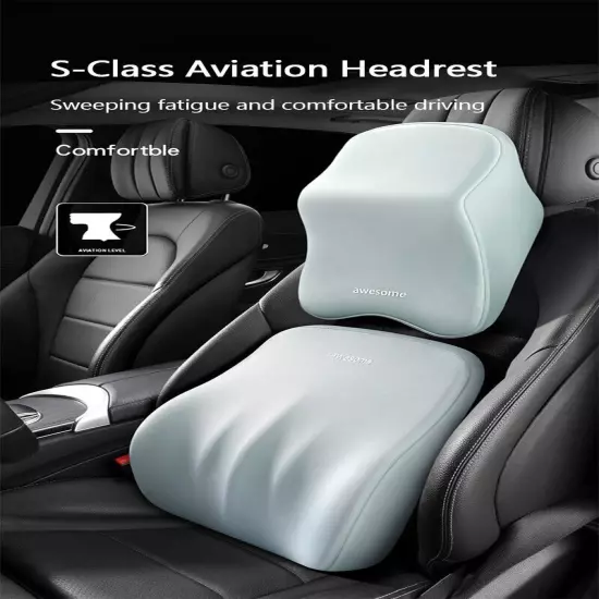 Car Lumbar Back Support Headrest Neck Pillow Lumbar Pillow Neck Pillows Cushion