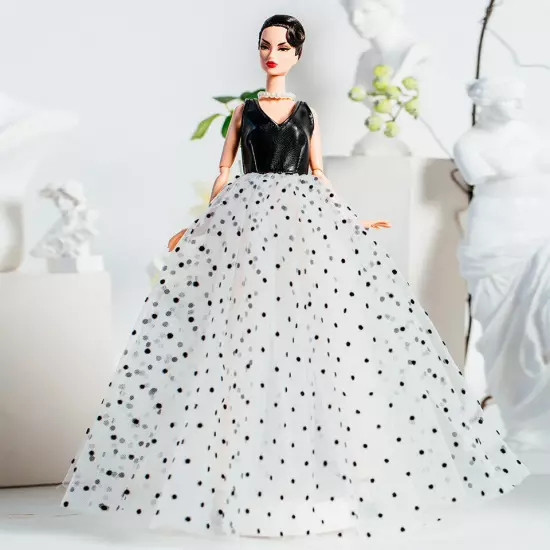 1/6 Doll Clothes Elegant Bride Dress 11.5" Doll Outfit Princess Wedding Gown lot