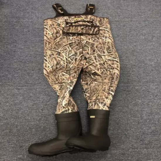 NEW Cabela's Men's SuperMag Chest Wader Shadow Grass Blades Camo Size 12 Stout