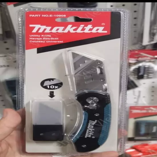 Makita Utility Knife Quick Change Folding Heavy Duty Construction E-10908