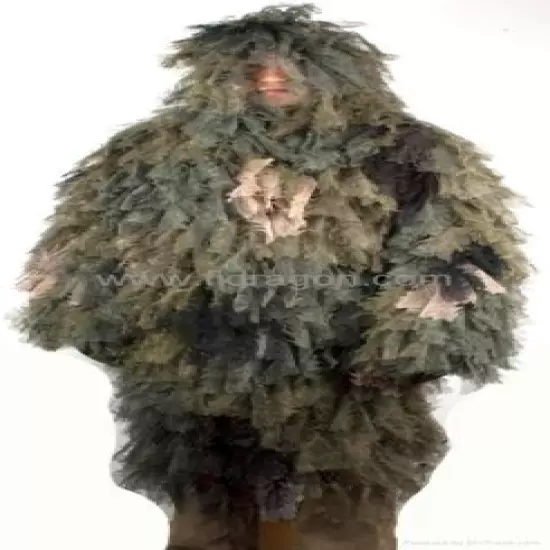 Leaf Ghillie Suit Woodland Camo, Fit large & X-Large Size