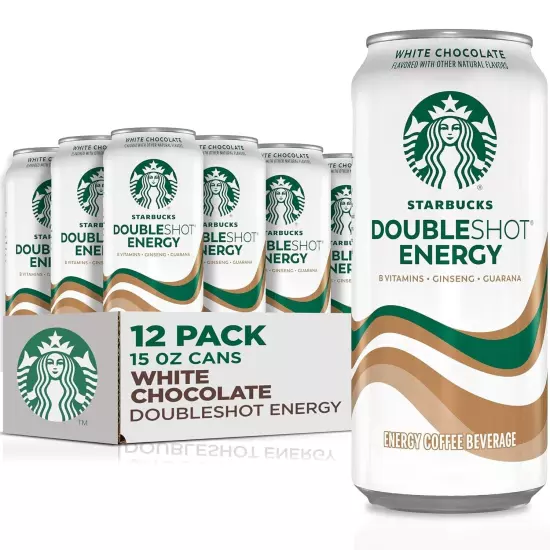 Doubleshot Energy Drink Coffee Beverage, White Chocolate, Iced Coffee, 15 fl ...