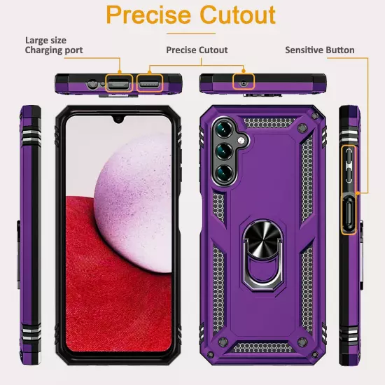 For Samsung Galaxy A15 5G A14 A54 A35 Case Phone Cover Shockproof+Tempered Glass